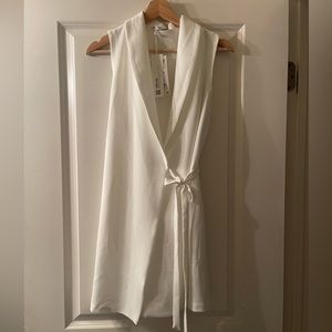 NWT White Zara Wrap Dress in Medium
